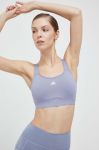 Спортивний бюстгальтер adidas Performance TLRD Move HS2975 однотонний колір блакитний Спортивний бюстгальтер adidas Performance TLRD Move HS2975 однотонний колір блакитний