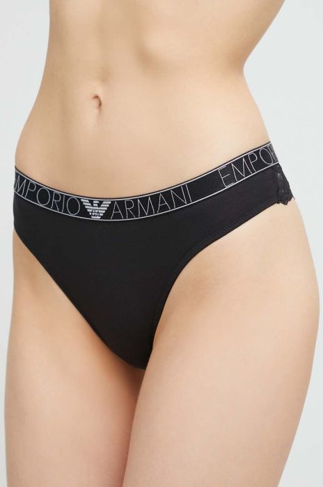 Стринги Emporio Armani Underwear 2-pack колір чорний (3216307) Стринги Emporio Armani Underwear 2-pack колір чорний (3216307)