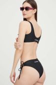 Роздільний купальник Juicy Couture колір чорний м'яка чашечка
