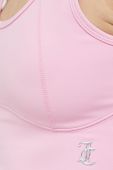 Спортивний бюстгальтер Juicy Couture Lazlo колір рожевий однотонний