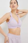 Спортивний бюстгальтер Fila Revel колір фіолетовий однотонний Спортивний бюстгальтер Fila Revel колір фіолетовий однотонний