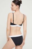 Роздільний купальник Fila колір чорний злегка ущільнена чашечка (3069082)