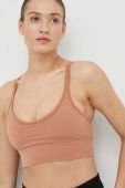 Спортивний бюстгальтер Roxy Heart Into It колір коричневий однотонний