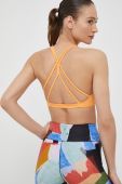 Спортивний бюстгальтер Roxy Heart Into It колір жовтий однотонний Спортивний бюстгальтер Roxy Heart Into It колір жовтий однотонний