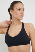 Спортивний бюстгальтер Roxy Heart Into It колір чорний однотонний