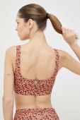 Спортивний бюстгальтер Billabong Summit колір помаранчевий візерунок Спортивний бюстгальтер Billabong Summit колір помаранчевий візерунок