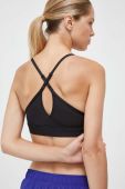 Спортивний бюстгальтер Reebok Lux колір чорний однотонний