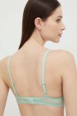 Бюстгальтер United Colors of Benetton колір зелений мереживо однотонний