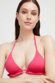 Купальний бюстгальтер United Colors of Benetton колір рожевий злегка ущільнена чашечка (3294668)