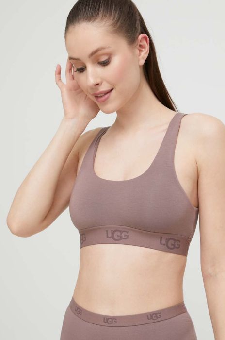 Бюстгальтер UGG колір коричневий однотонний Бюстгальтер UGG колір коричневий однотонний