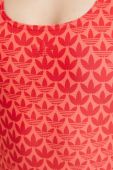 Суцільний купальник adidas Originals Monogram 3-Stripes колір червоний м'яка чашечка Суцільний купальник adidas Originals Monogram 3-Stripes колір червоний м'яка чашечка