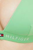 Купальний бюстгальтер Tommy Hilfiger колір зелений злегка ущільнена чашечка
