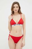 Купальний бюстгальтер Tommy Jeans колір червоний злегка ущільнена чашечка Купальний бюстгальтер Tommy Jeans колір червоний злегка ущільнена чашечка