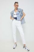 Боді Tommy Jeans жіночі колір білий Боді Tommy Jeans жіночі колір білий