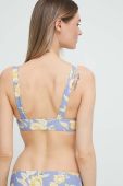 Двосторонній купальний бюстгальтер Rip Curl м'яка чашечка колір блакитний (3206456)