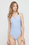 Суцільний купальник Nike Logo Tape м'яка чашечка колір блакитний Суцільний купальник Nike Logo Tape м'яка чашечка колір блакитний