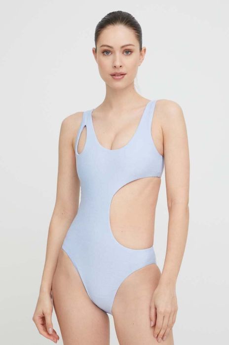 Суцільний купальник Nike м'яка чашечка колір блакитний (3314071)