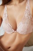 Бюстгальтер women'secret FEMININE LACE колір рожевий мереживо однотонний 3545765