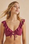 Купальний бюстгальтер women'secret FOLK SUNSET колір бордовий злегка ущільнена чашечка 6485411 Купальний бюстгальтер women'secret FOLK SUNSET колір бордовий злегка ущільнена чашечка 6485411