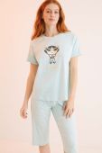 Бавовняна піжама women'secret The Powerpuff Girls колір зелений з бавовни 3135242