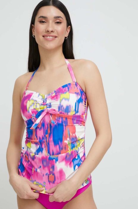 Верхня частина купальника Dkny ущільнена чашечка колір барвистий Верхня частина купальника Dkny ущільнена чашечка колір барвистий