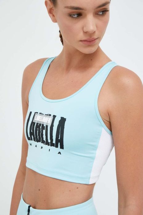 Спортивний бюстгальтер LaBellaMafia Acqua колір блакитний Спортивний бюстгальтер LaBellaMafia Acqua колір блакитний