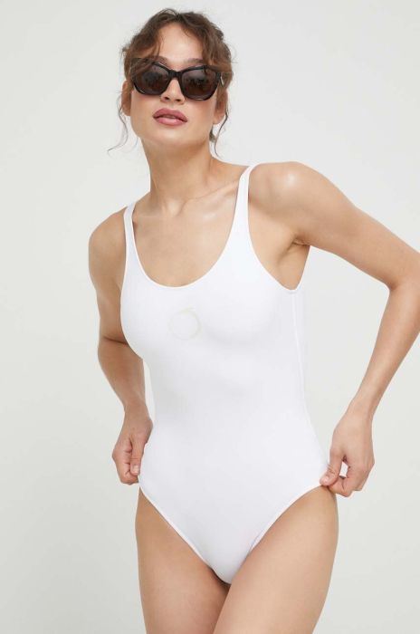 Суцільний купальник Trussardi колір білий м'яка чашечка Суцільний купальник Trussardi колір білий м'яка чашечка