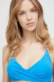 Купальний бюстгальтер 4F злегка ущільнена чашечка колір блакитний Купальний бюстгальтер 4F злегка ущільнена чашечка колір блакитний