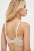 Бюстгальтер Dkny колір бежевий однотонний Бюстгальтер Dkny колір бежевий однотонний
