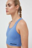 Спортивний бюстгальтер Hummel Tif однотонний колір блакитний Спортивний бюстгальтер Hummel Tif однотонний колір блакитний