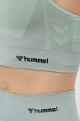 Спортивний бюстгальтер Hummel Clea колір зелений однотонний