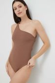 Суцільний купальник Undress Code колір коричневий м'яка чашечка