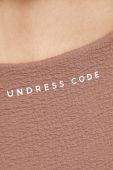 Суцільний купальник Undress Code колір коричневий м'яка чашечка