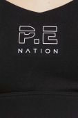 Спортивний бюстгальтер P.E Nation Recharge колір чорний Спортивний бюстгальтер P.E Nation Recharge колір чорний