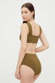 Роздільний купальник MAIO Paris колір зелений м'яка чашечка