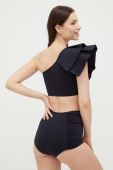 Роздільний купальник MAIO Paris колір чорний м'яка чашечка