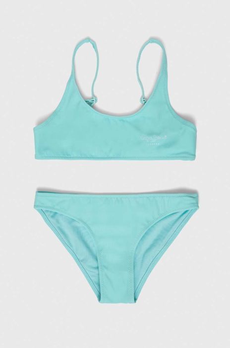 Роздільний дитячий купальник Pepe Jeans Mauricia колір бірюзовий Роздільний дитячий купальник Pepe Jeans Mauricia колір бірюзовий