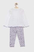 Дитяча бавовняна піжама OVS колір фіолетовий з принтом
