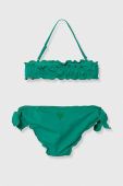 Роздільний дитячий купальник Guess колір зелений Роздільний дитячий купальник Guess колір зелений
