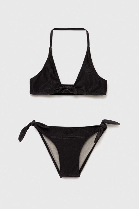 Роздільний дитячий купальник United Colors of Benetton колір чорний Роздільний дитячий купальник United Colors of Benetton колір чорний