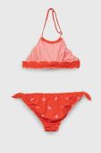 Роздільний дитячий купальник United Colors of Benetton колір червоний Роздільний дитячий купальник United Colors of Benetton колір червоний