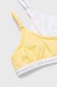 Дитячий бюстгальтер United Colors of Benetton 2-pack колір жовтий Дитячий бюстгальтер United Colors of Benetton 2-pack колір жовтий