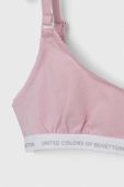 Дитячий бюстгальтер United Colors of Benetton 2-pack колір рожевий Дитячий бюстгальтер United Colors of Benetton 2-pack колір рожевий