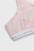 Дитячий бюстгальтер United Colors of Benetton 2-pack колір рожевий Дитячий бюстгальтер United Colors of Benetton 2-pack колір рожевий