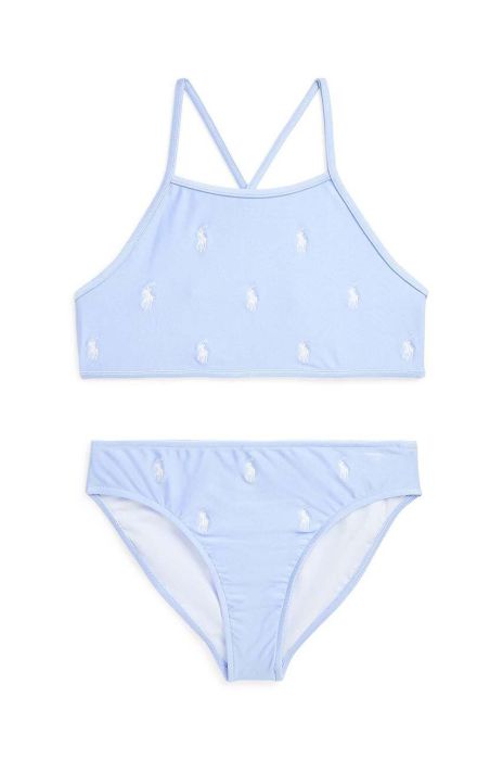 Роздільний дитячий купальник Polo Ralph Lauren колір блакитний Роздільний дитячий купальник Polo Ralph Lauren колір блакитний