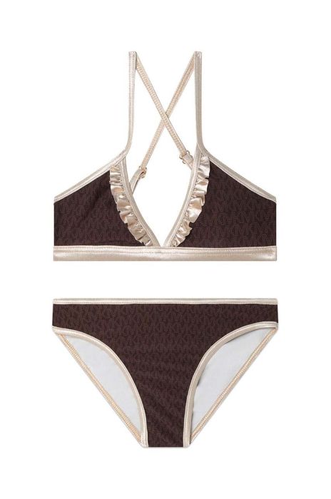 Роздільний дитячий купальник Michael Kors колір коричневий (3206671) Роздільний дитячий купальник Michael Kors колір коричневий (3206671)