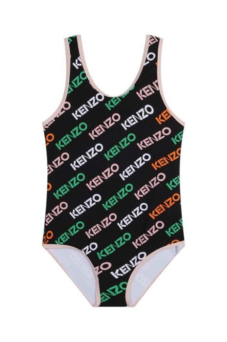 Суцільний дитячий купальник Kenzo Kids колір чорний Суцільний дитячий купальник Kenzo Kids колір чорний
