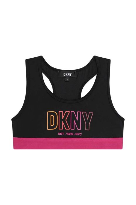 Роздільний дитячий купальник Dkny колір чорний (3102927) Роздільний дитячий купальник Dkny колір чорний (3102927)