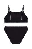 Роздільний дитячий купальник Dkny колір чорний (3102929) Роздільний дитячий купальник Dkny колір чорний (3102929)