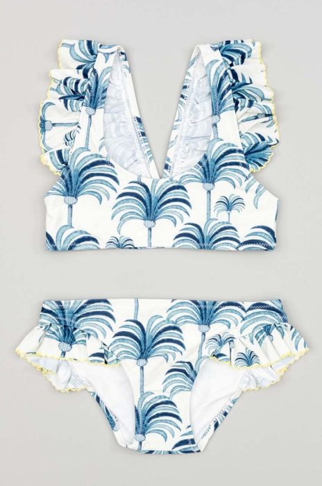 Роздільний дитячий купальник zippy колір білий Роздільний дитячий купальник zippy колір білий